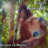 Reject humanity return to Monke