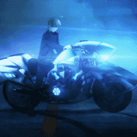 Saber's motorcycle