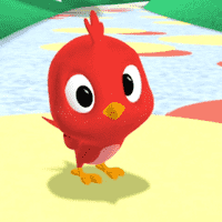 Baby Red Bird