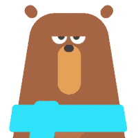 Bear with scarf