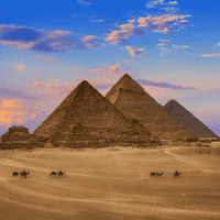 The Pyramids of Giza, Egypt