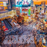 Shibuya crossing, Japan