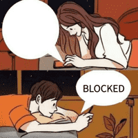Boy and Girl Texting (Blocked)