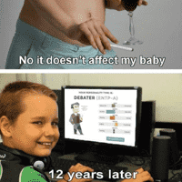 No it doesn't affect my baby