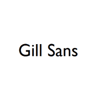 Gill Sans