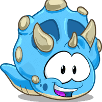 Blue Triceratops Puffle