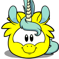 Yellow Unicorn Puffle