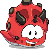 Red Triceratops Puffle