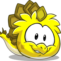 Yellow Stegosaurus Puffle