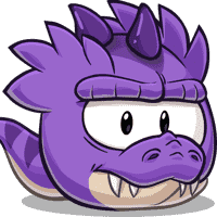 Purple Tyrannosaurus Puffle