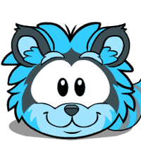 Blue Raccoon Puffle