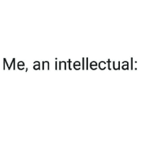 Me, An Intellectual