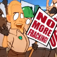 Fracking Protester