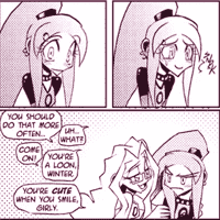 When she smiles