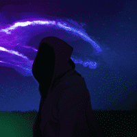 Hooded figures