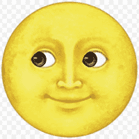 Yellow Moon Face