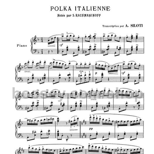 Sergei Rachmaninoff - Italian Polka