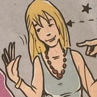 Blonde middle aged mom