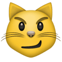 Cat With Wry Smile Emoji