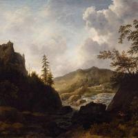 Nordic Landscape with a Castle on a Hill