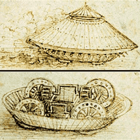 Leonardo da Vinci's fighting vehicle