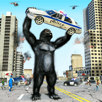 Crazy Gorilla Smash City Attack Prison Escape