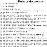 Rules of the Internet