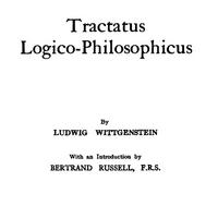 Tractatus Logico-Philosophicus