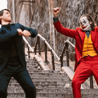 Joker and Peter Parker Dancing