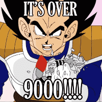 It's over 9000!