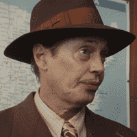 Tall thin salesman